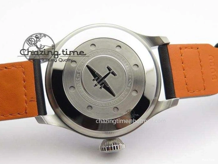 MIROTIME 0514 GoodFit Big Pilot Real PR IW500912 ZF Best Edition Black Dial On Black Leather Strap A 7287